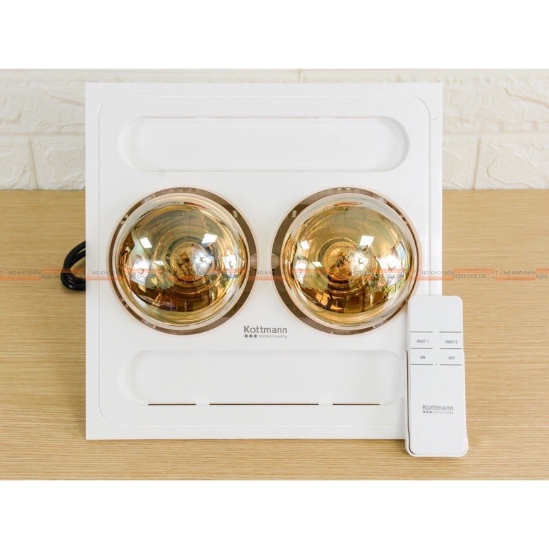 ĐÈN SƯỞI NHÀ TẮM KOTTMAN 2 Bóng Âm Trần Hồng ngoại K9R/K9S-CHÍNH HÃNG-ship hỏa tốc
