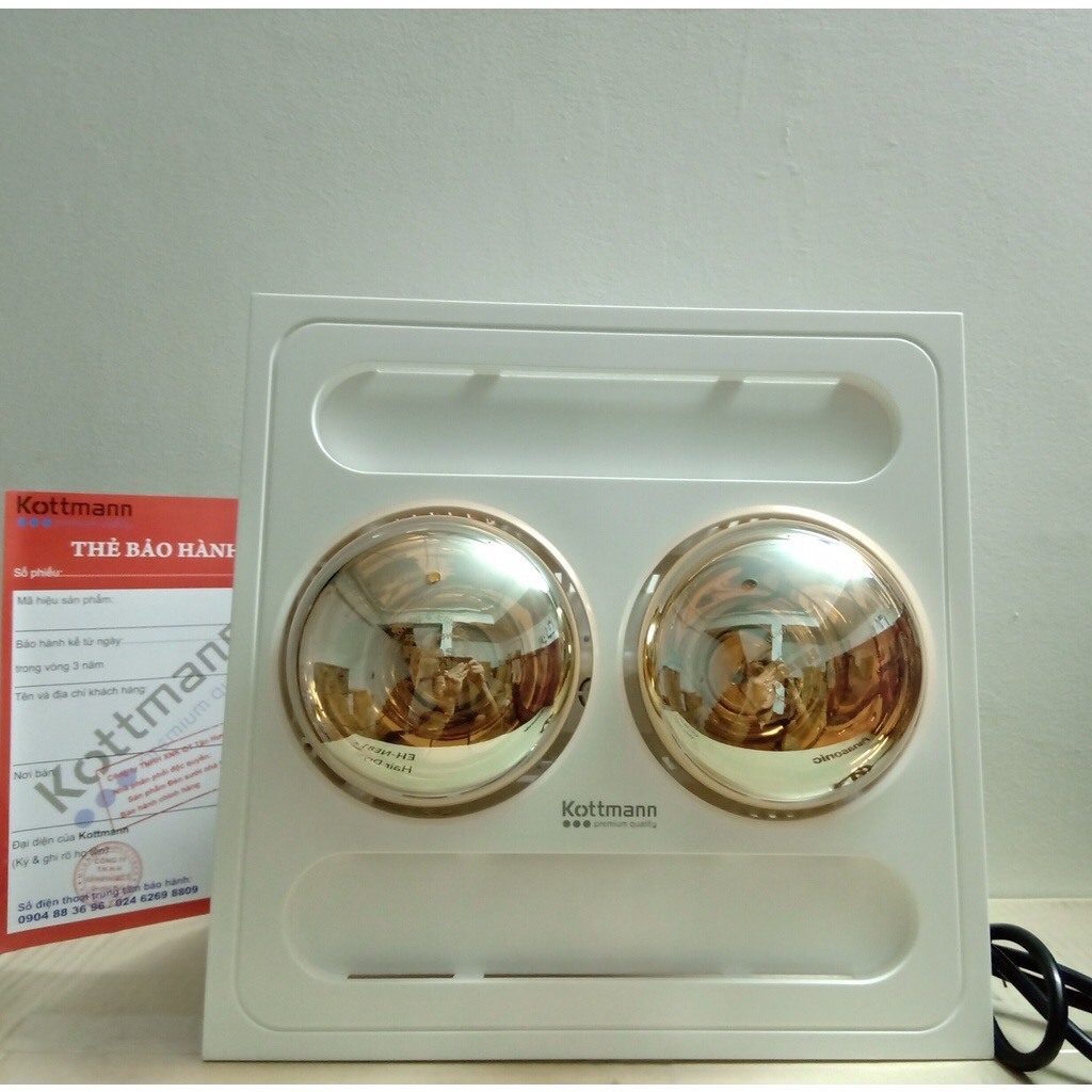 ĐÈN SƯỞI NHÀ TẮM KOTTMAN 2 Bóng Âm Trần Hồng ngoại K9R/K9S-CHÍNH HÃNG-ship hỏa tốc