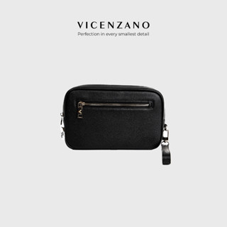 Túi Ví Cầm Tay Lịch Lãm Zippy Clutch Da Bò Cao Cấp VICENZANO CL00003
