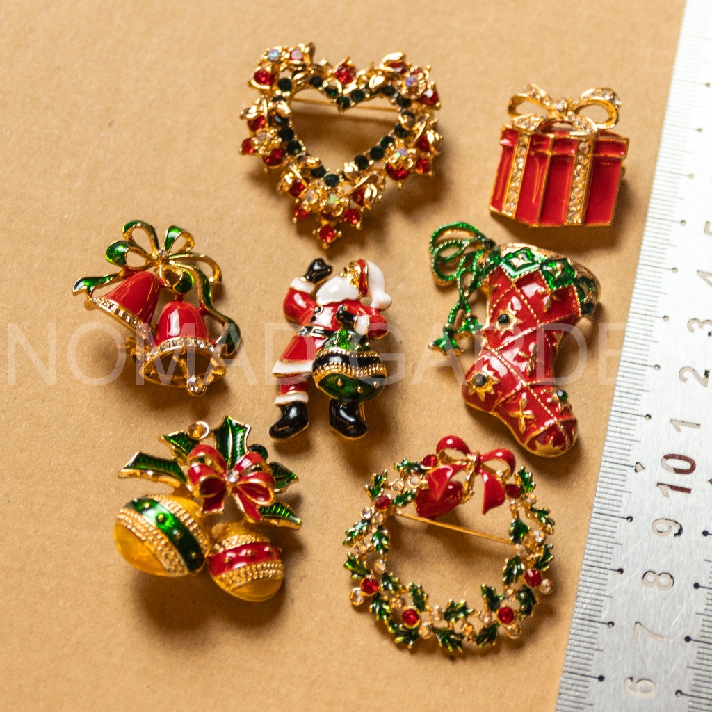Pin cài Noel Cao Cấp Lấp Lánh - Nomad Garden