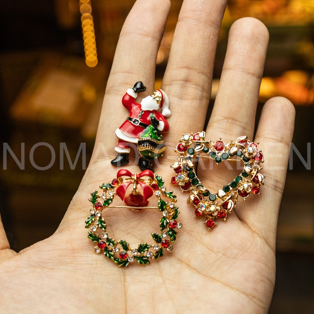 Pin cài Noel Cao Cấp Lấp Lánh - Nomad Garden