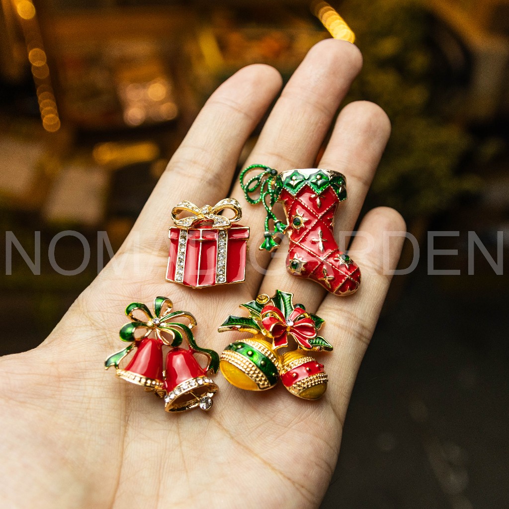 Pin cài Noel Cao Cấp Lấp Lánh - Nomad Garden
