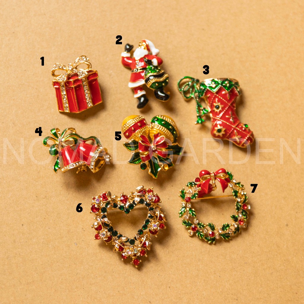 Pin cài Noel Cao Cấp Lấp Lánh - Nomad Garden