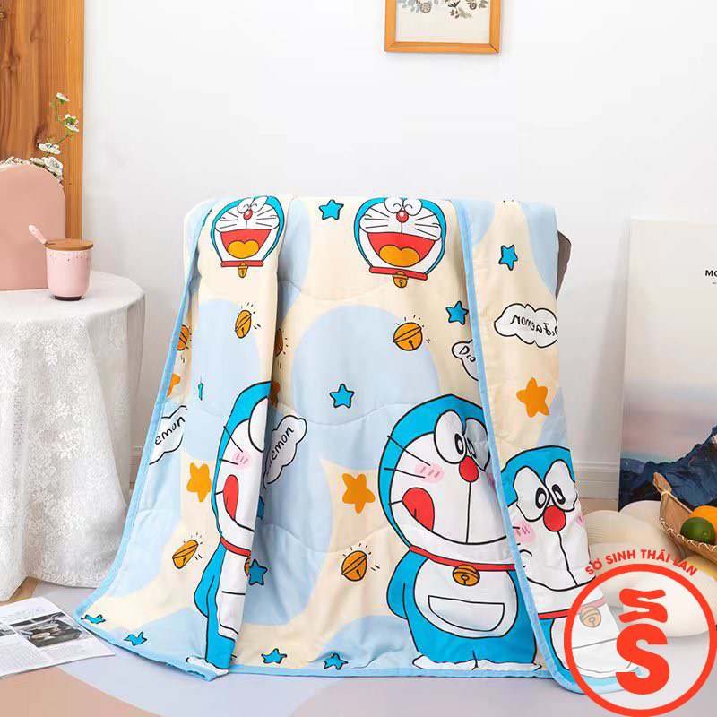Chăn đũi cho bé từ sơ sinh đến đi học, chăn đắp văn phòng 4 mùa 140x110cm