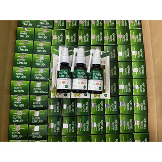 Lọ 25ml dung dịch xịt họng xuyên tâm liên lọ thủy tinh
