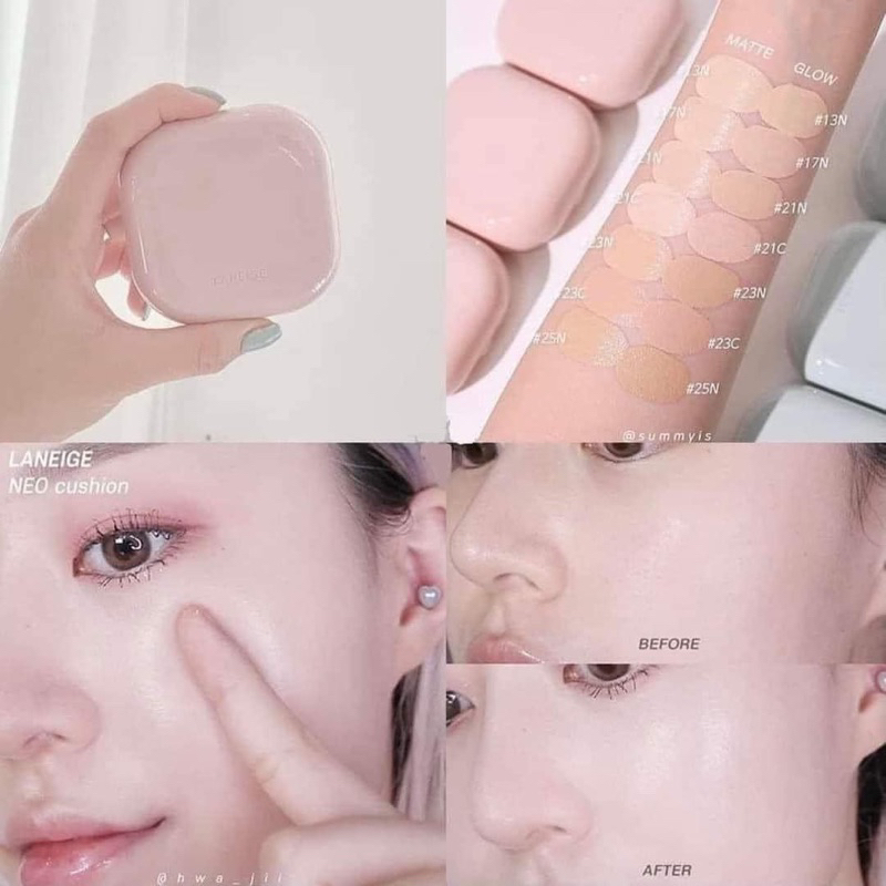Phấn Nước che phủ tự nhiên L aneige Neo Cushion Matte/Glow