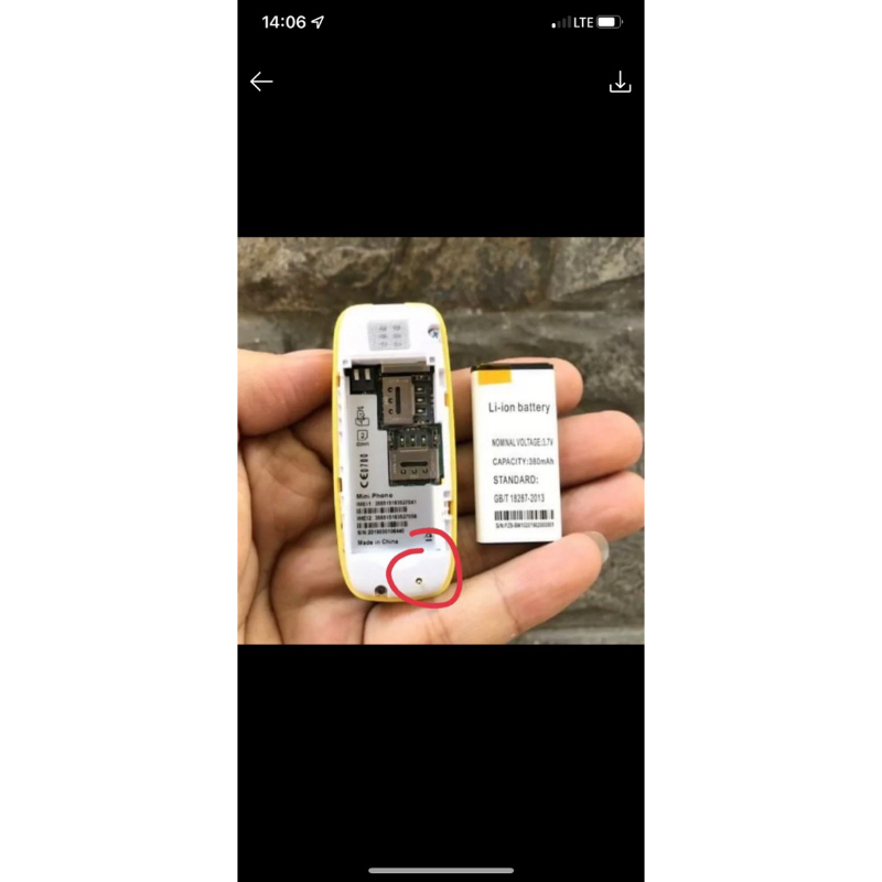 Pin máy mini siêu nhỏ