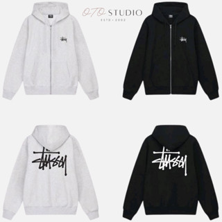  Áo Khoác Nỉ Hoodie Zip STUSSY Chất Liệu Umi Hàn Cao Cấp - Áo Khoác Nam Nữ Cổ Cao Hottrend OTO Studio 