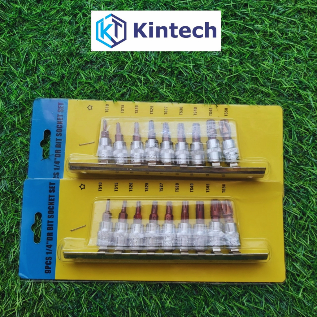 Bộ hoa thị sao 5 cạnh mở ốc chìm gồm 9 khẩu nhiều kích cỡ Kintech