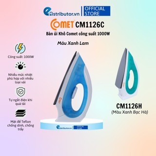 Bàn ủi khô cao cấp comet cm1126 - hàng chính hãng