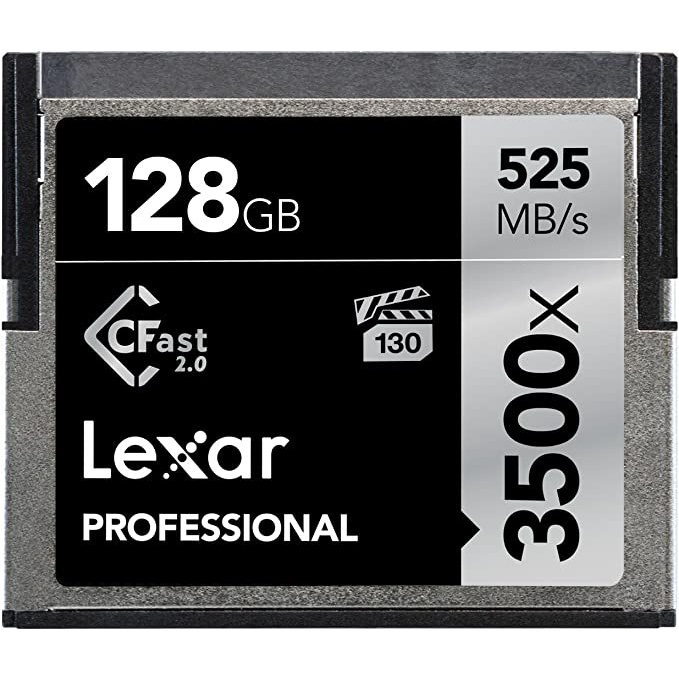 Thẻ nhớ máy ảnh/ máy quay phim 64GB/ 128GB/ 256GB Lexar 3500x 2.0 CFast, chất lượng video 4K, tốc độ đọc 525MB/s