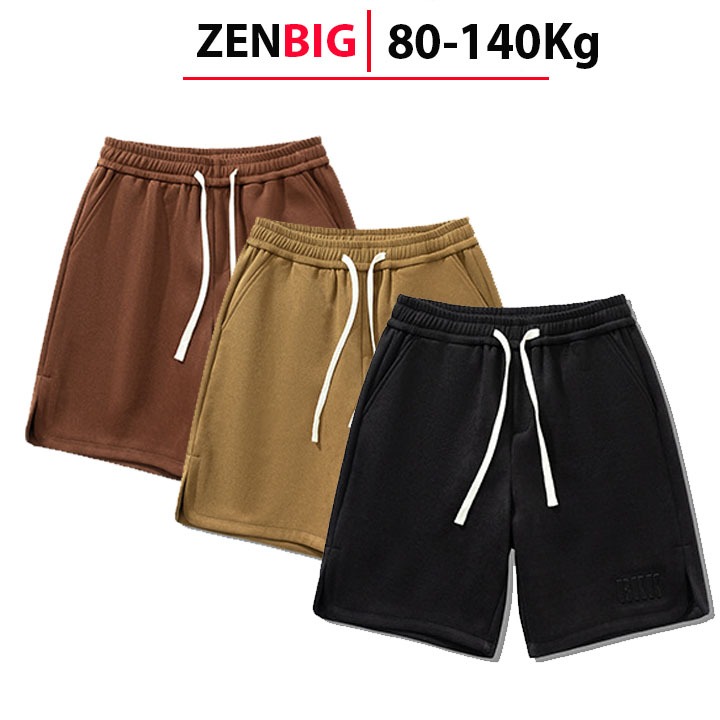 Quần short nam big size ZENBIG vải cao cấp chất mát, dành cho người mập người bự từ 80-140kg