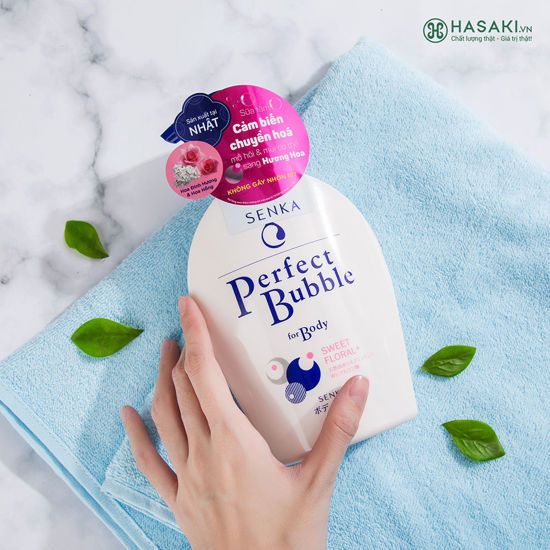 Sữa tắm dưỡng ẩm hương hoa dịu ngọt Senka Perfect Bubble for Body Sweet Floral N 500ml JP KOI