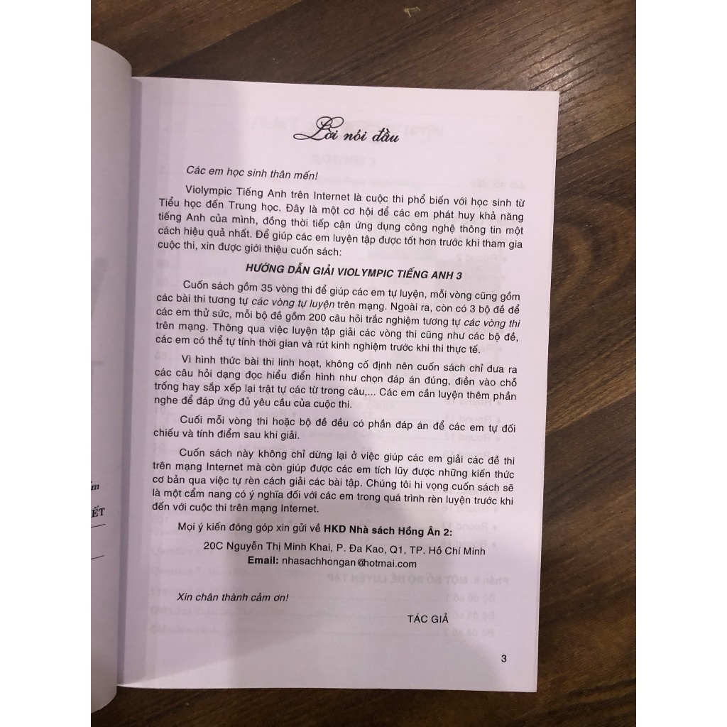 Sách - Hướng dẫn giải violympic tiếng anh 3