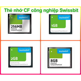 Thẻ nhớ CF Card Compact Flash Swissbit dung lượng 256MB 1GB 2GB 8GB công nghiệp industrial