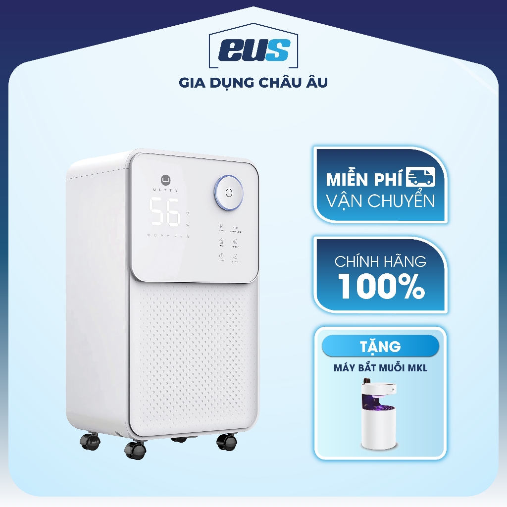 Máy Hút Ẩm & Lọc Không Khí ULTTY LUK016, Giải Pháp Cho Những Ngày Nồm Ẩm, Khử Khuẩn Nấm Mốc, Phơi Khô Quần Áo, BH 2 Năm