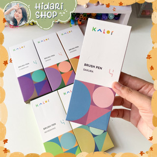 Set 4 bút viết viết thư pháp calligraphy Kalor brush - Hidari