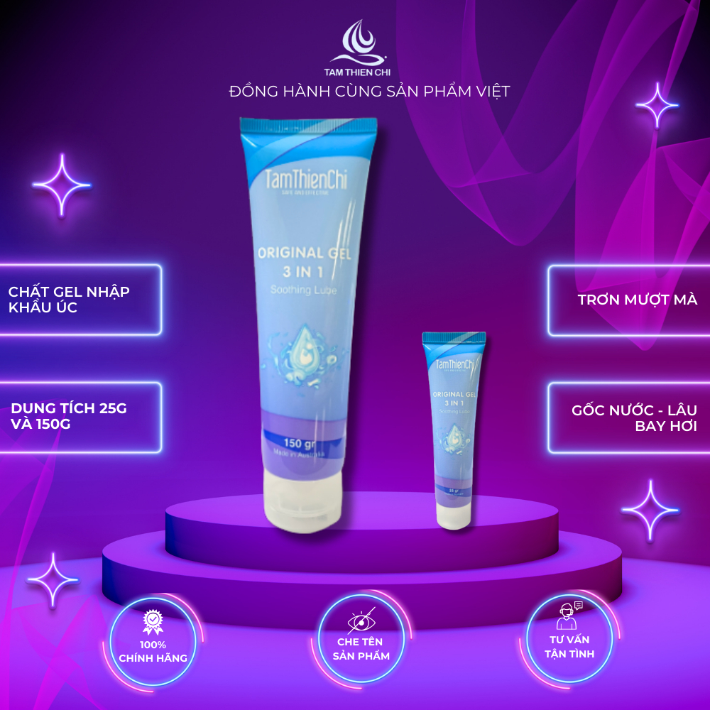 Gel bôi trơn made in AUSTRALIA Tâm Thiện Chí trơn mượt lâu khô