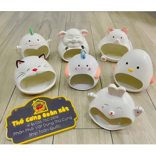 Nhà ngủ sứ làm mát cho hamster, size lớn, mẫu đẹp