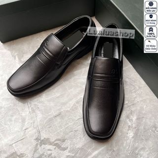 Giày tây nam da thật mũi bằng đế gót S33 dành cho người trẻ , trung tuổi và cao tuổi. Bảo hành 12 tháng