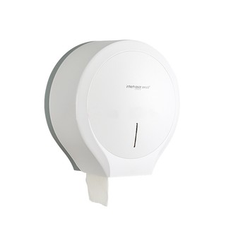 Hộp đựng giấy vệ sinh cuộn lớn to công nghiệp INTERHASA nhựa đẹp chắc chắn đồ dán treo tường nhà tắm toilet không khoan