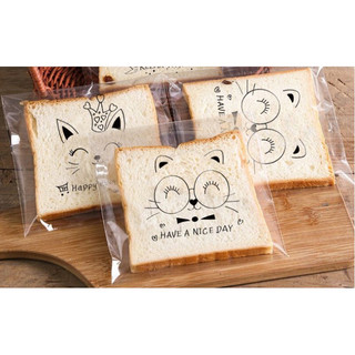 Túi dán đựng bánh / kẹo 7x7cm tập 100 cái