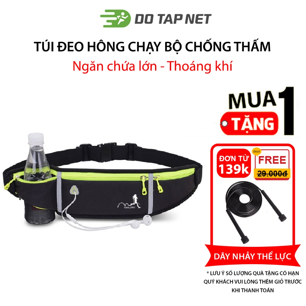 Túi Chạy Bộ Túi Đeo Hông Thể Thao Phản Quang Chống Thấm Nước Đa Năng Tích Hợp Lỗ Tai Nghe