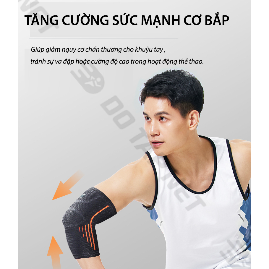 Băng Bảo Vệ Khuỷu Tay, Đai Đeo Khuỷu Tay Thể Thao, Gym.