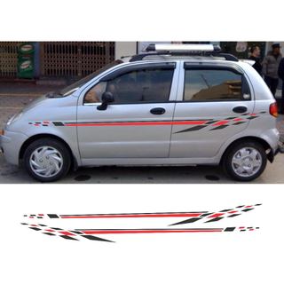 Tem trang trí sườn xe ô tô Matiz, Mitsubishi, Mazda, Suzuki, Honda Civic, City,...Tem cao cấp dán xe ô tô 5,7 chỗ