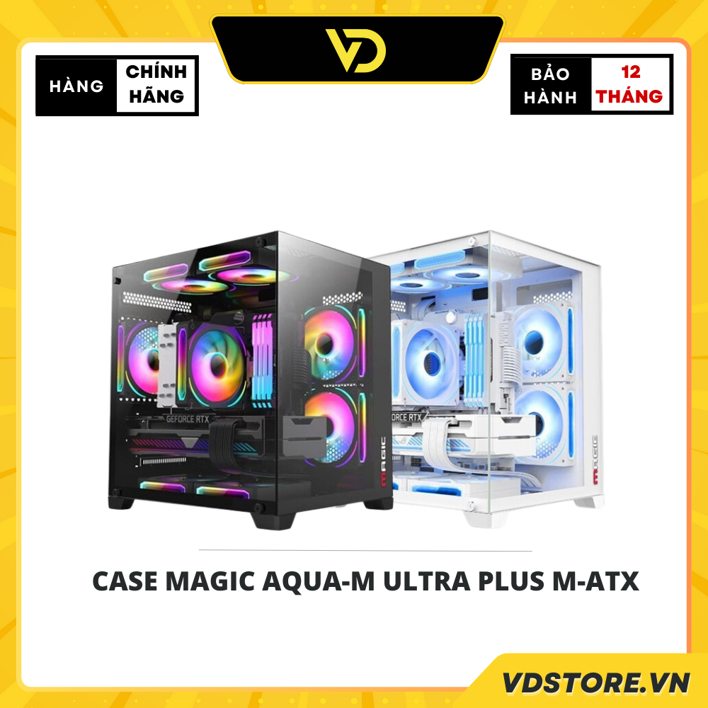 CASE MAGIC AQUA-M ULTRA PLUS M-ATX - Hàng Chính Hãng