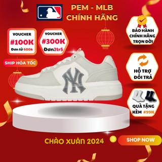 Giày mlb bigball chunky liner xám trắng chính hãng dễ phôi đồ