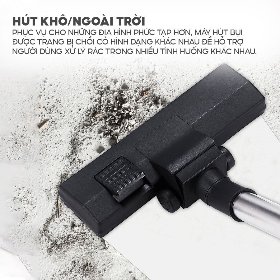 Máy hút bụi nhập khẩu FUJIHOME VC20 Hút bụi gia đình, văn phòng, nhà hàng - Công suất lớn 1200w - Hút khô ướt, thổi