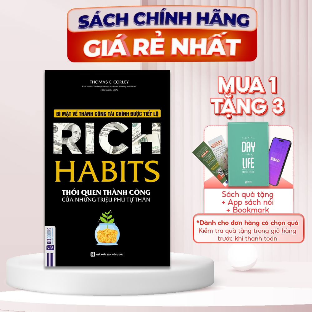 Sách Rich Habits - Thói Quen Thành Công Của Những Triệu Phú Tự Thân - Hay Làm Giàu Nên Đọc