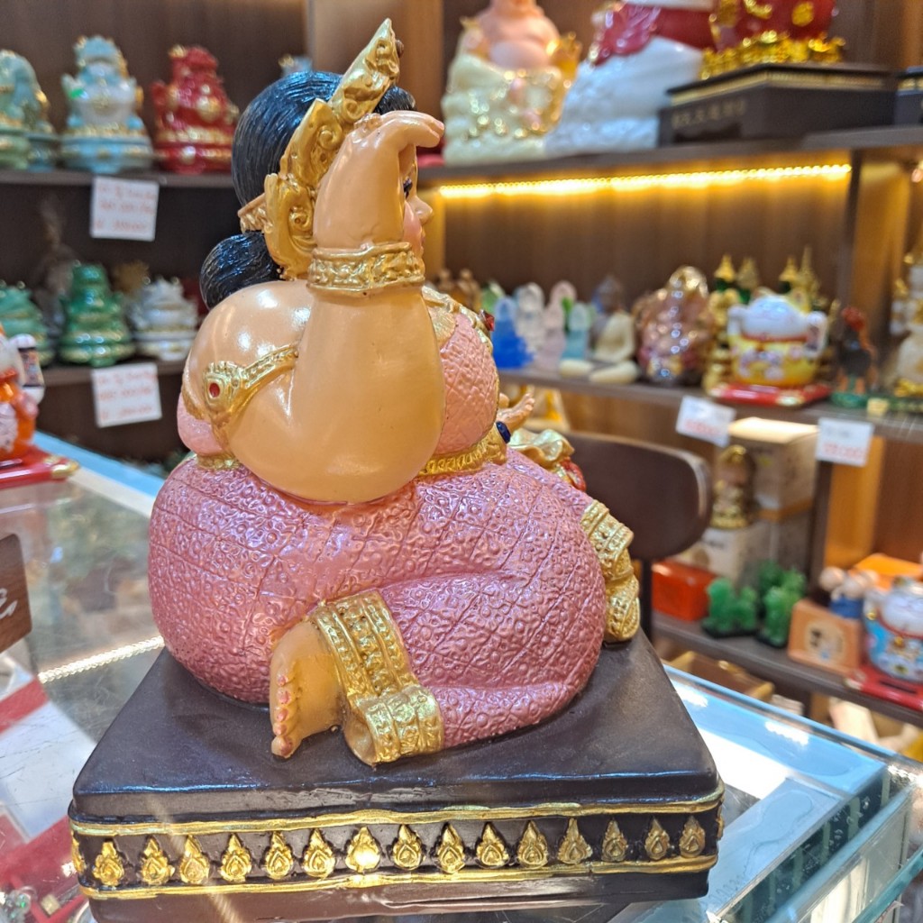 Tượng Mẹ Thái Lan Ôm Hủ Vàng May Mắn Tài Lộc - Cao 20cm Đã Sên
