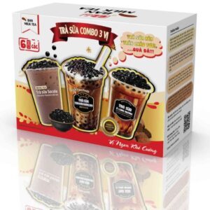 Trà sữa trân châu đen Ban Milk Tea 4 vị