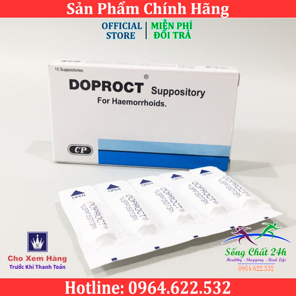 Kem Bôi Trĩ DOPROCT Thái Lan giúp co và giảm đau ngay sau 1 tuần sử dụng
