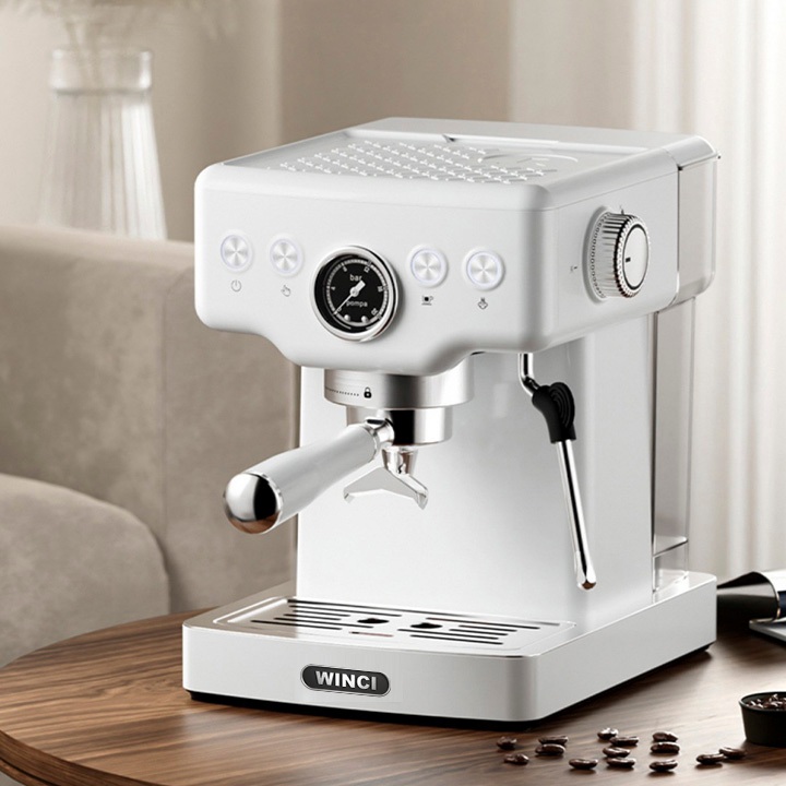 Máy pha cà phê Espresso, Latte, Capuchino Winci EM4212, Áp suất cao 20 Bar ULKA Italia, Bảo hành 1 năm.