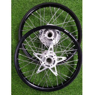 Bánh Căm RAIDER SATRIA F150 Đùm Mạ CROM Căm Mạ CROM Niềng Nhôm Thái Kèm Lòng Đĩa CNC Lắp Như ZIN