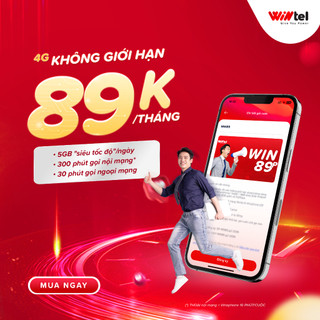 SIM WINTEL DATA KHÔNG GIỚI HẠN [Miễn phí tháng đầu], Sim Wintel 4G VINAPHONE, Sim VINAPHONE WIN60 WIN89