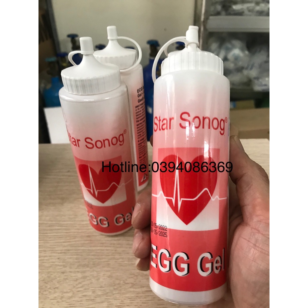 Chai gel lạnh triệt lông, gel siêu âm, gel điện tim chai 250ml