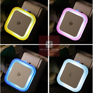 Đèn Ngủ Vuông Tự Sáng Khi Trời Tối, Đèn ngủ cảm biến cảm biến ánh sáng