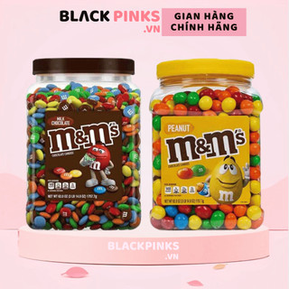 Hộp kẹo Socola M&M milk chocolate/peanut 1.7kg