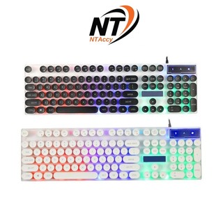Bàn phím giả cơ gaming NTAccy G21 tuỳ chọn nút tròn hoặc vuông - led đa màu (2 màu) - Nhất Tín Computer