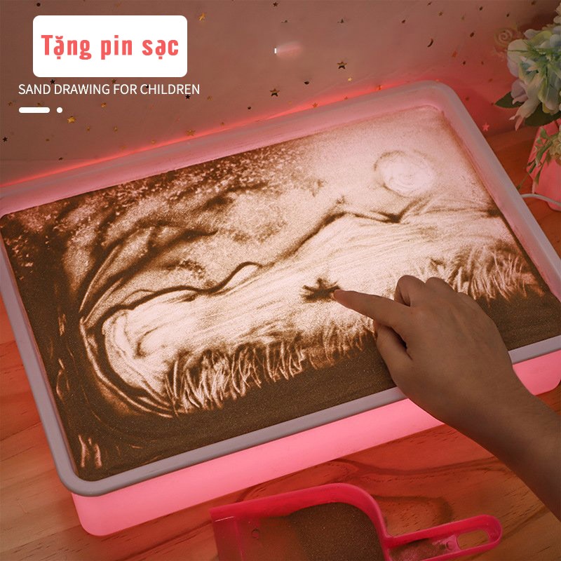 Bàn ánh sáng vẽ tranh KÈM CÁT VÀ DỤNG CỤ mới nhất 2023