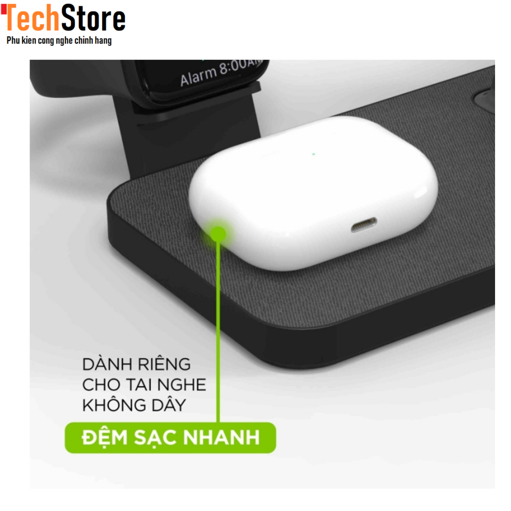 Sạc không dây mophie Snap+ 3-in-1, 15w Wireless Charger - 401309755