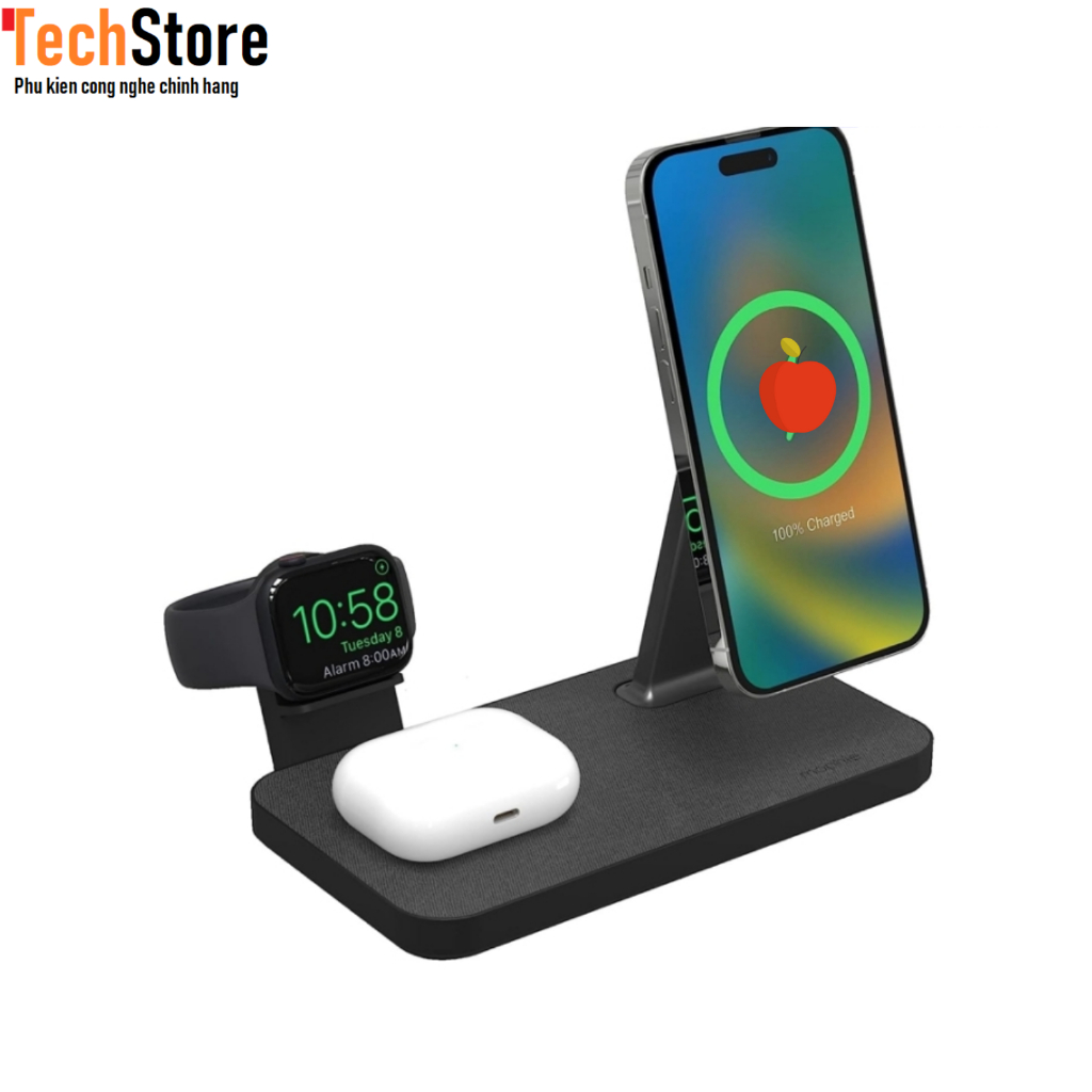 Sạc không dây mophie Snap+ 3-in-1, 15w Wireless Charger - 401309755
