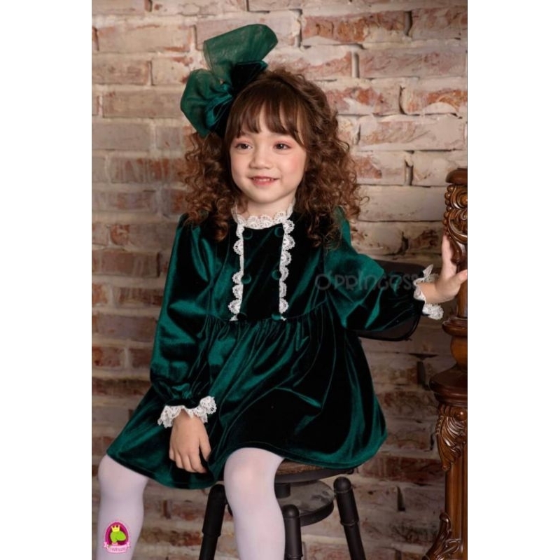 Vải nhung 7 biên xanh noel