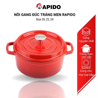Nồi gang đúc nguyên khối tráng men Rapido