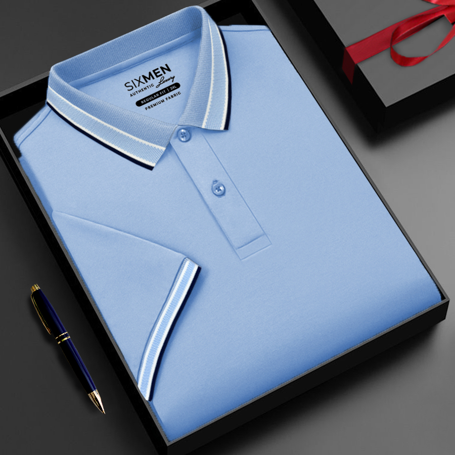 Áo thun Polo nam cao cấp có cổ bẻ SIXMEN CARO BASIC - vải cotton thoáng mát, thanh lịch