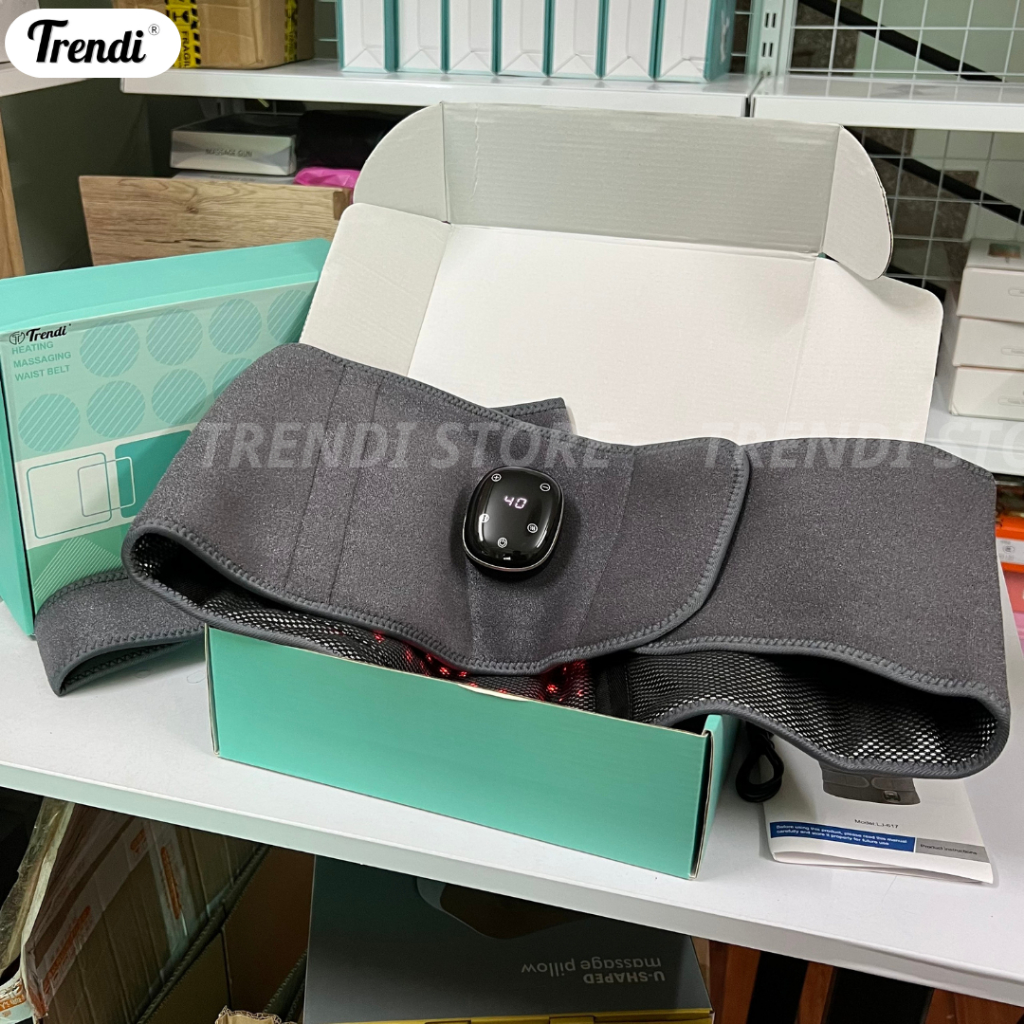 Đai Massage Thắt Lưng Cột Sống Mát xa Rung Kết Hợp Làm Nóng giảm đau mỏi vùng thắt lưng TRENDI LJ-617